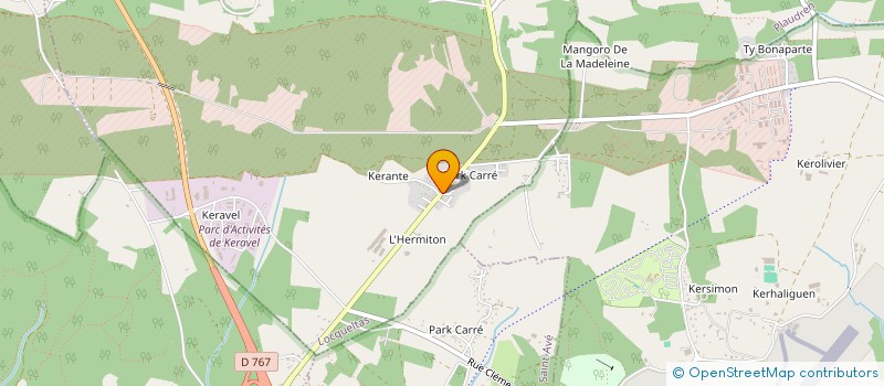 localisation de l'entreprise LA VOLTIGE  LOCQUELTAS