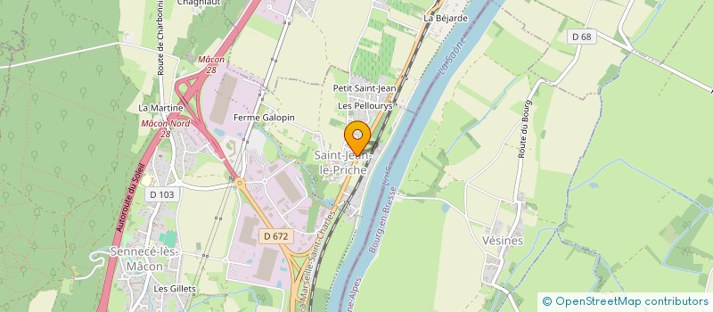 localisation de l'entreprise LA VOLUPTE à MACON