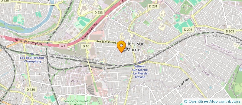 localisation de l'entreprise LA VOLUTE  VILLIERS-SUR-MARNE