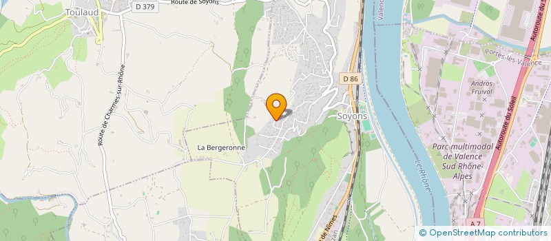 localisation de l'entreprise LA VOLUTE  SOYONS