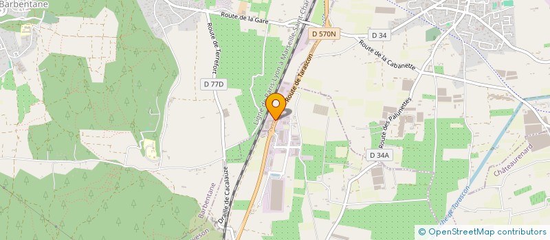 localisation de l'entreprise LA VOLUTE ENCHANTEE  BARBENTANE