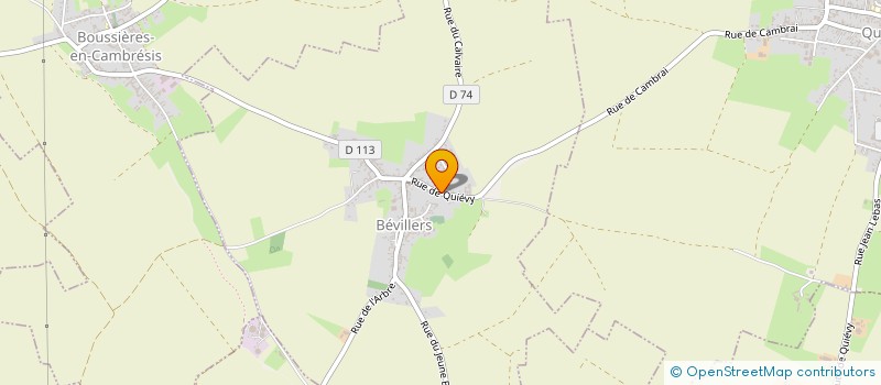localisation de l'entreprise LA VOSGIENNES à BEVILLERS