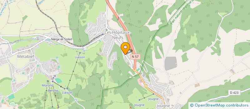 localisation de l'entreprise LA VOUIVRE  LES HOPITAUX-NEUFS