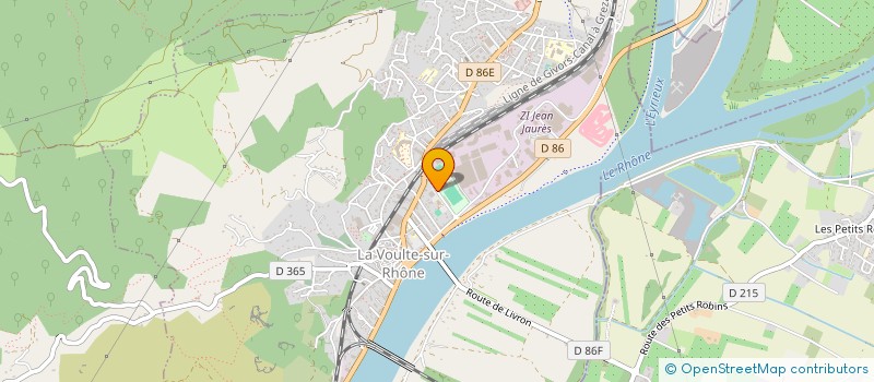 localisation de l'entreprise LA VOULTE SPORTIF à LA VOULTE-SUR-RHONE