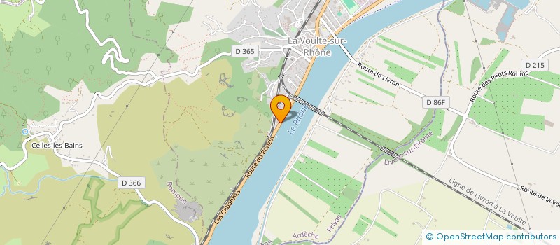 localisation de l'entreprise LA VOULTE SYNERGIE  LA VOULTE-SUR-RHONE