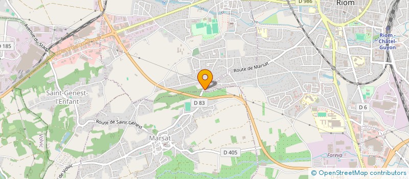 localisation de l'entreprise LA VOURDIAT  RIOM