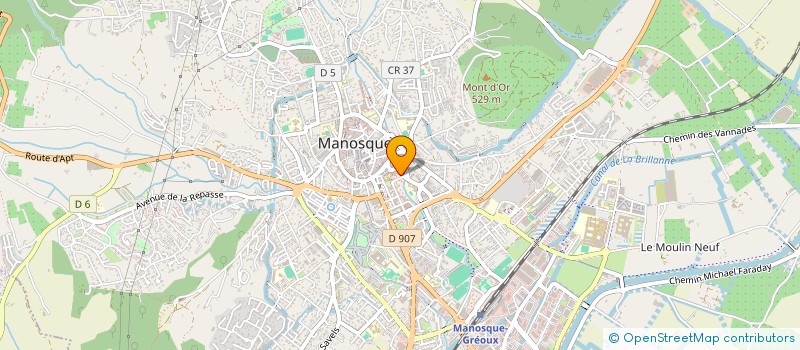 localisation de l'entreprise LA VOUTE à MANOSQUE
