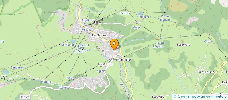 localisation de l'entreprise LA VOUTE  HAUTELUCE