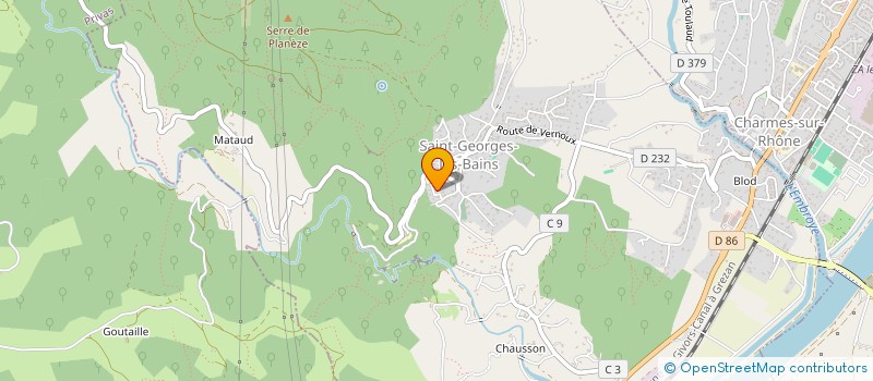 localisation de l'entreprise LA VOUTE  LA VOULTE-SUR-RHONE