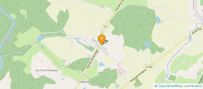 localisation de l'entreprise LA VOUTE  LES VOIVRES