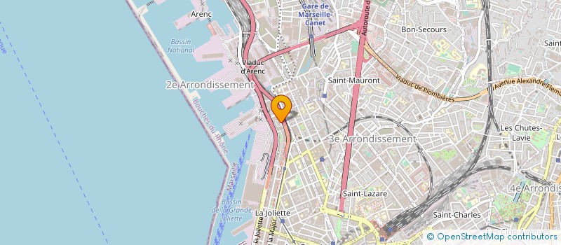 localisation de l'entreprise LA VOUTE BLEUE à MARSEILLE