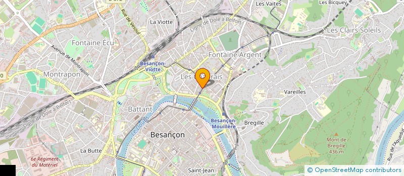 localisation de l'entreprise LA VOUTE SARL à BESANCON