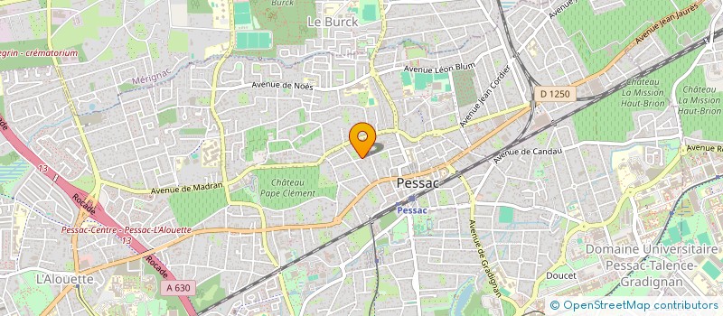 localisation de l'entreprise LA VOYAGEUSE à PESSAC