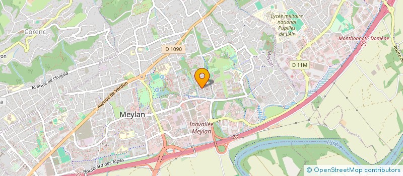 localisation de l'entreprise LA VRAIE ECOLE  MEYLAN