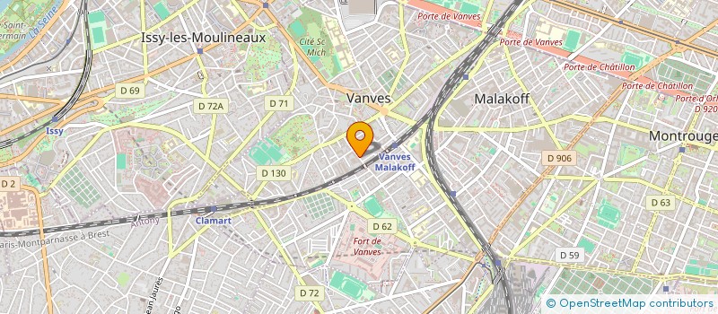 localisation de l'entreprise LA VRAIE VIE  VANVES