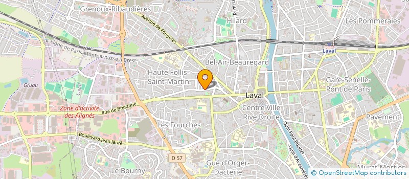 localisation de l'entreprise LA VRAQUERIE à LAVAL
