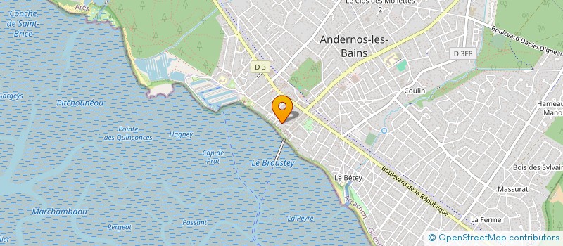 localisation de l'entreprise LA VUE  ANDERNOS-LES-BAINS