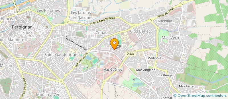 localisation de l'entreprise LA VUE AU BOUT DES DOIGTS à PERPIGNAN
