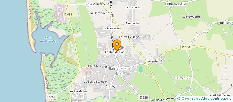 localisation de l'entreprise LA VUE ETERNELLE  BLAINVILLE-SUR-MER