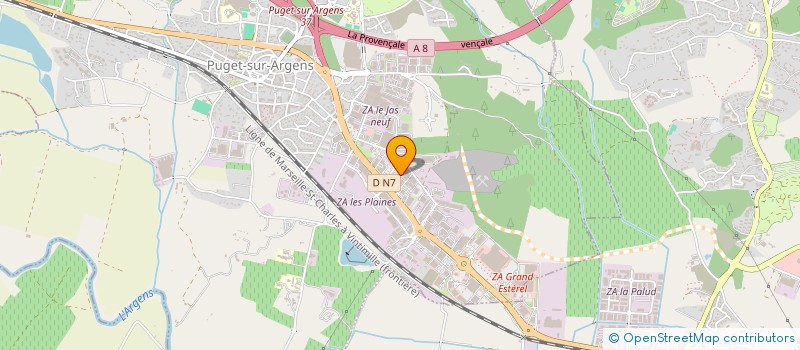 localisation de l'entreprise LA WALLONE à PUGET-SUR-ARGENS