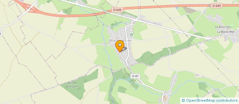 localisation de l'entreprise LA WARGNISIENNE à WARGNIES-LE-PETIT