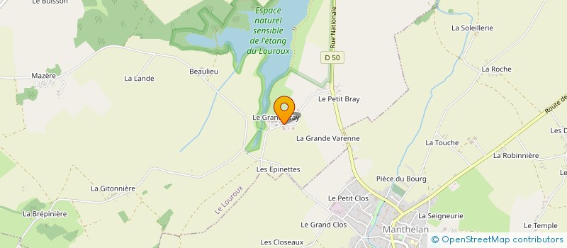 localisation de l'entreprise LA WAVE FARM  LE LOUROUX