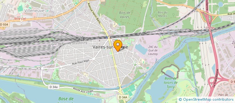 localisation de l'entreprise LA WERKSTATT  VAIRES-SUR-MARNE