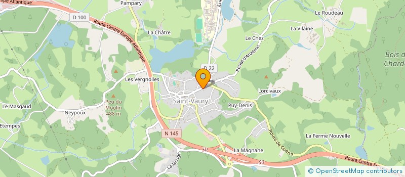 localisation de l'entreprise LA WINSTUB CREUSOISE à SAINT-VAURY