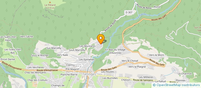 localisation de l'entreprise LA YAUTE  TANINGES