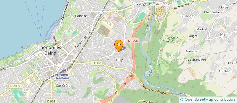 localisation de l'entreprise LA YAUTE ET CIE à THONON-LES-BAINS