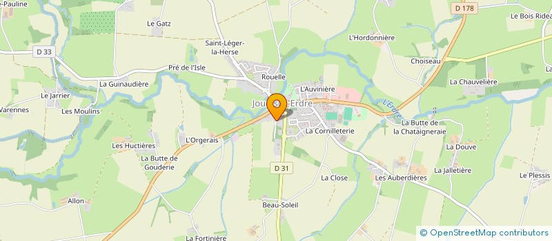 localisation de l'entreprise LA YELLOW DRINK  JOUE-SUR-ERDRE