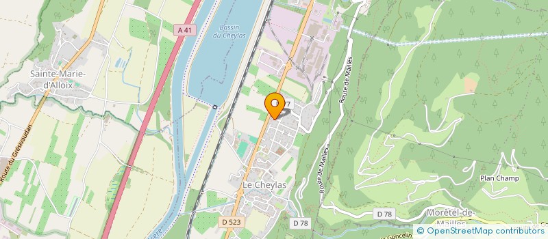 localisation de l'entreprise LA YOUCKE  CRETS EN BELLEDONNE