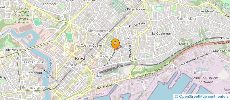localisation de l'entreprise LA YOURTE à BREST