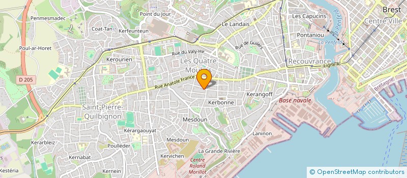 localisation de l'entreprise LA ZAAT - ZONE D'ART D'ARTISANAT TEMPORAIRE à BREST
