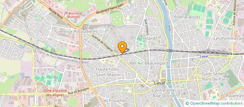 localisation de l'entreprise LA ZAKAT DU COEUR à LAVAL