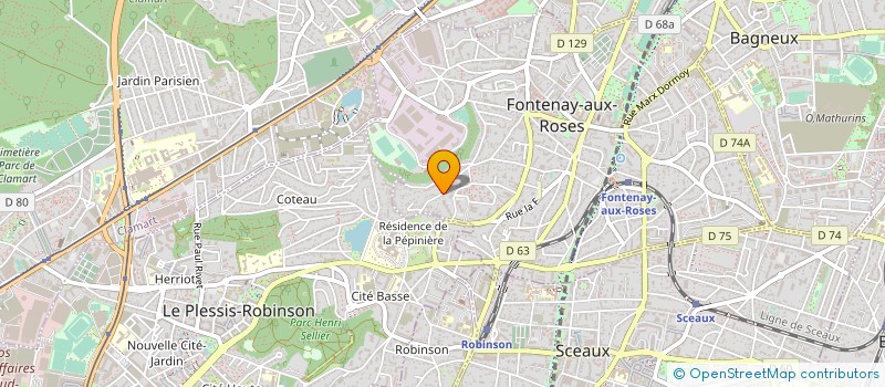 localisation de l'entreprise LA ZANINERIE à FONTENAY-AUX-ROSES