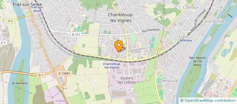 localisation de l'entreprise LA ZEP PLUS à CHANTELOUP-LES-VIGNES