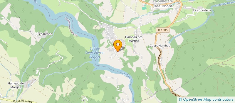 localisation de l'entreprise LA ZEREVE  LA SALLE-EN-BEAUMONT