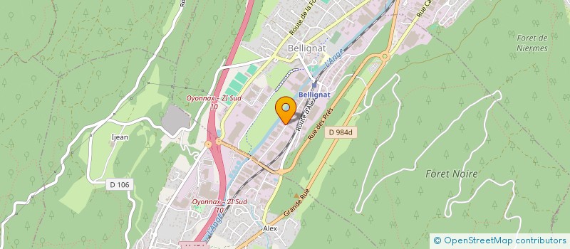 localisation de l'entreprise LA ZIZANIE 2025  BELLIGNAT