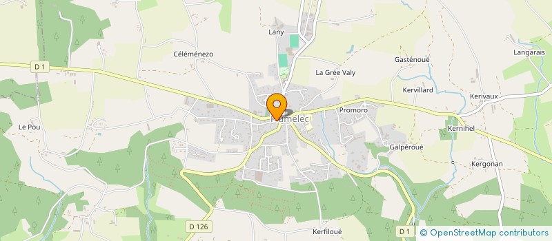 localisation de l'entreprise LA ZIZANIE  PLUMELEC