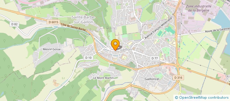 localisation de l'entreprise LA ZONE 51  GAILLON