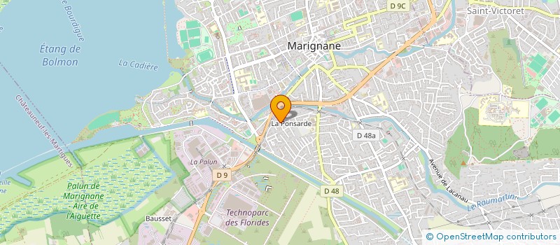 localisation de l'entreprise LA ZONE à MARIGNANE