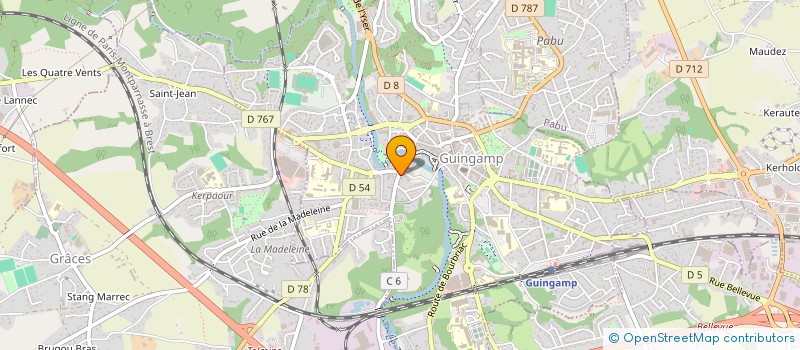 localisation de l'entreprise LA ZONE à GUINGAMP