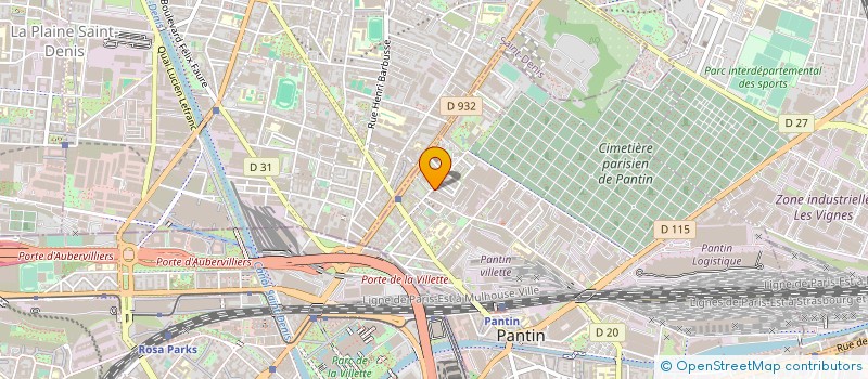 localisation de l'entreprise LA ZONE D'EXPRESSION PRIORITAIRE  PANTIN