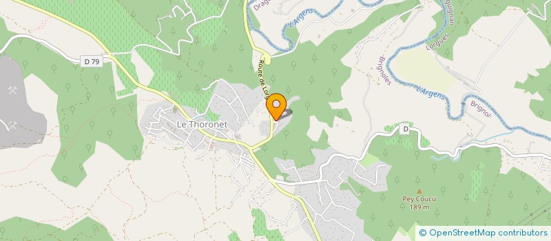 localisation de l'entreprise LA ZONE DS  LE THORONET