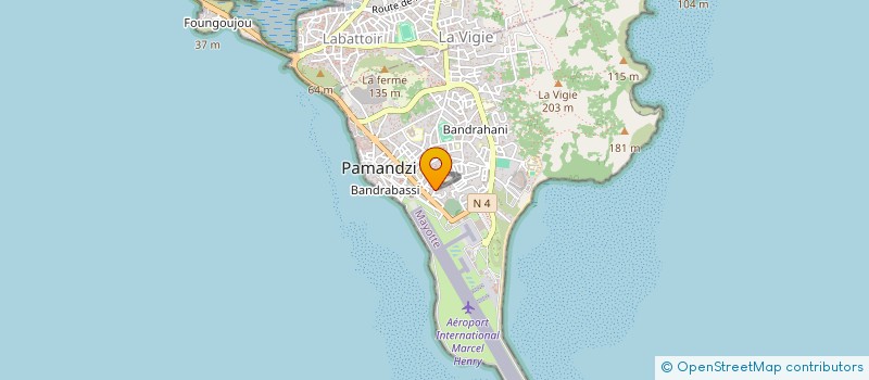 localisation de l'entreprise LA ZONE PAMANDZI à PAMANDZI