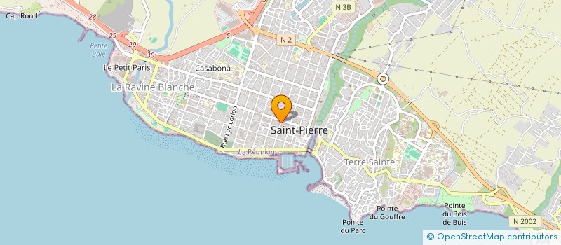 localisation de l'entreprise LA ZONE SAINT PIERRE CENTRE VILLE à SAINT-PIERRE