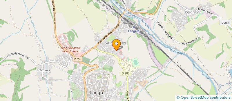 localisation de l'entreprise LA ZOUILLE à LANGRES