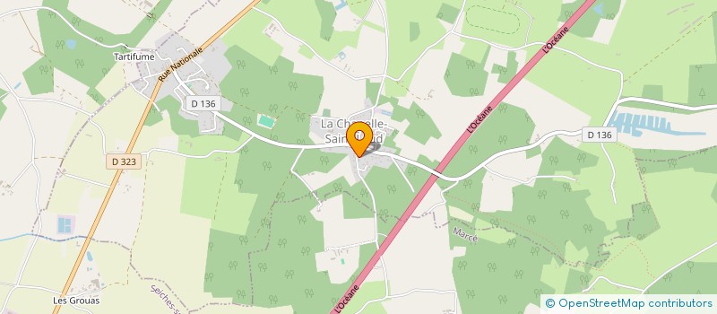 localisation de l'entreprise LA ZUMBA DES CAPELLAUDAINS  LA CHAPELLE-SAINT-LAUD