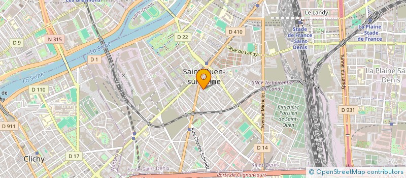 localisation de l'entreprise LA2 PLUS à SAINT-OUEN-SUR-SEINE